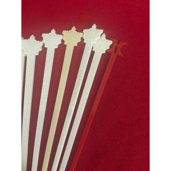 Hilton Hotel Vintage Lot Of 10 Various Swizzle Sticks‎ - Picture 4 of 10